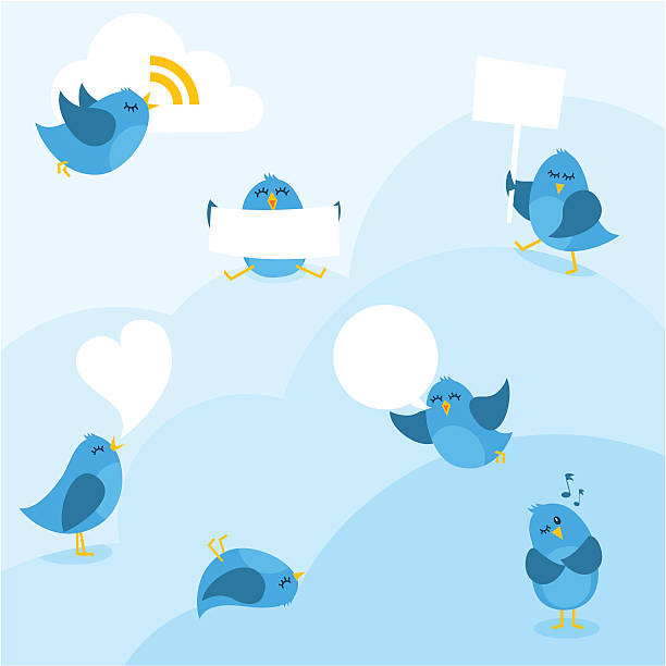 Birds bluebirds message copyspace myillo cloud share blue http://i681.photobucket.com/albums/vv179/myistock/twit.jpg rss feeds stock illustrations