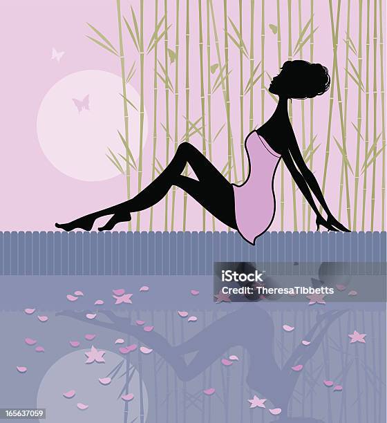 Chic Summer Relaxation Stock Illustration - Download Image Now - Adult, Beauty, Cartoon