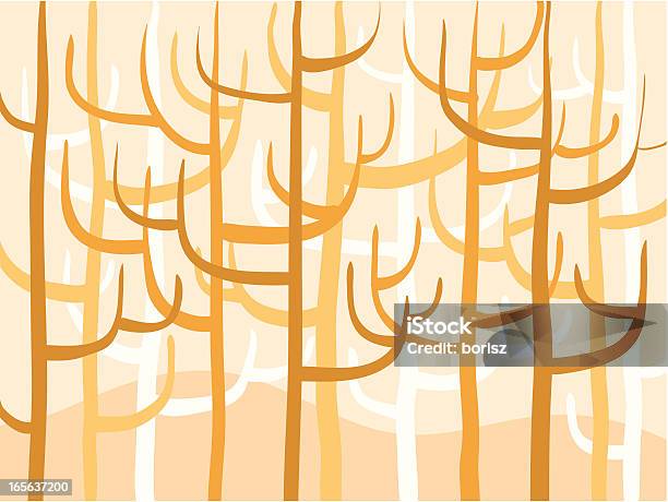 Bäume Stock Vektor Art und mehr Bilder von Kontur - Kontur, Landschaft, Anhöhe