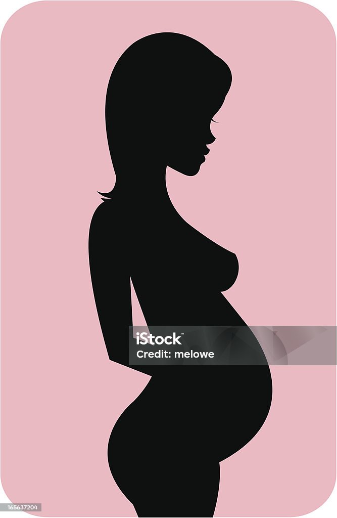 Schwangere Frau - Lizenzfrei Aufregung Vektorgrafik