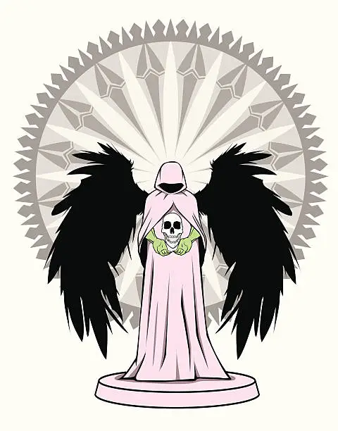 Vector illustration of Dark Angel