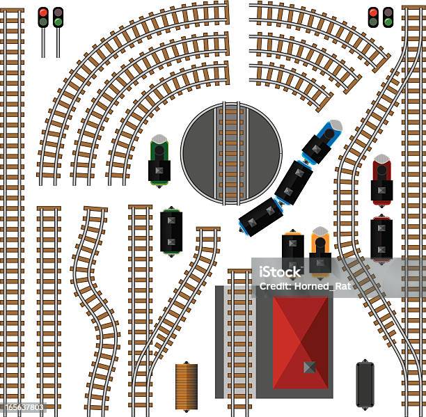 Train Électrique Vecteurs libres de droits et plus d'images vectorielles de Voie ferrée - Voie ferrée, Train électrique - Train miniature, Vectoriel