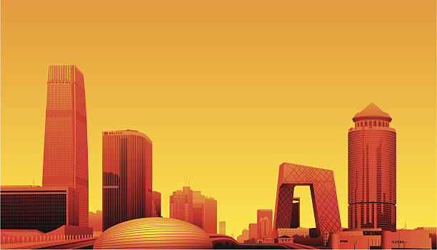 Beijing, China vector art illustration