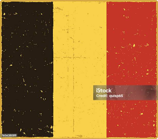 Bandeira Da Bélgica - Arte vetorial de stock e mais imagens de Arranhado - Arranhado, Bandeira, Bandeira Nacional