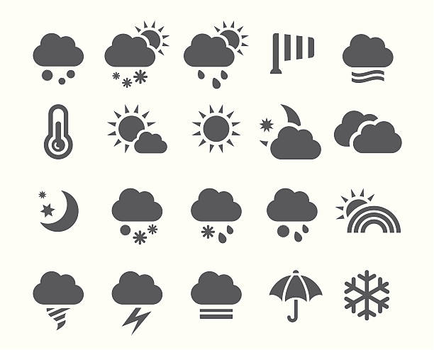 Wetter-Icons – Vektorgrafik