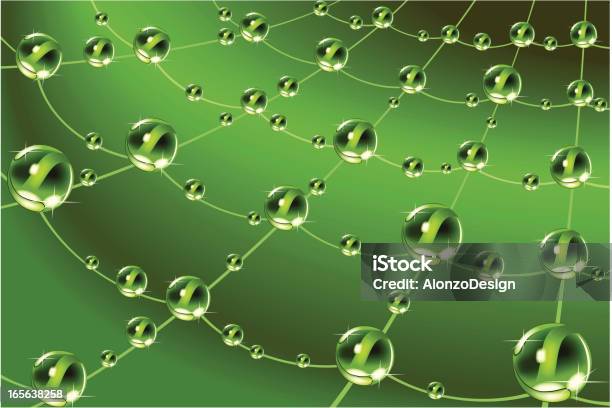 Spider Web Background Stock Illustration - Download Image Now - Dew, Spider Web, Backgrounds