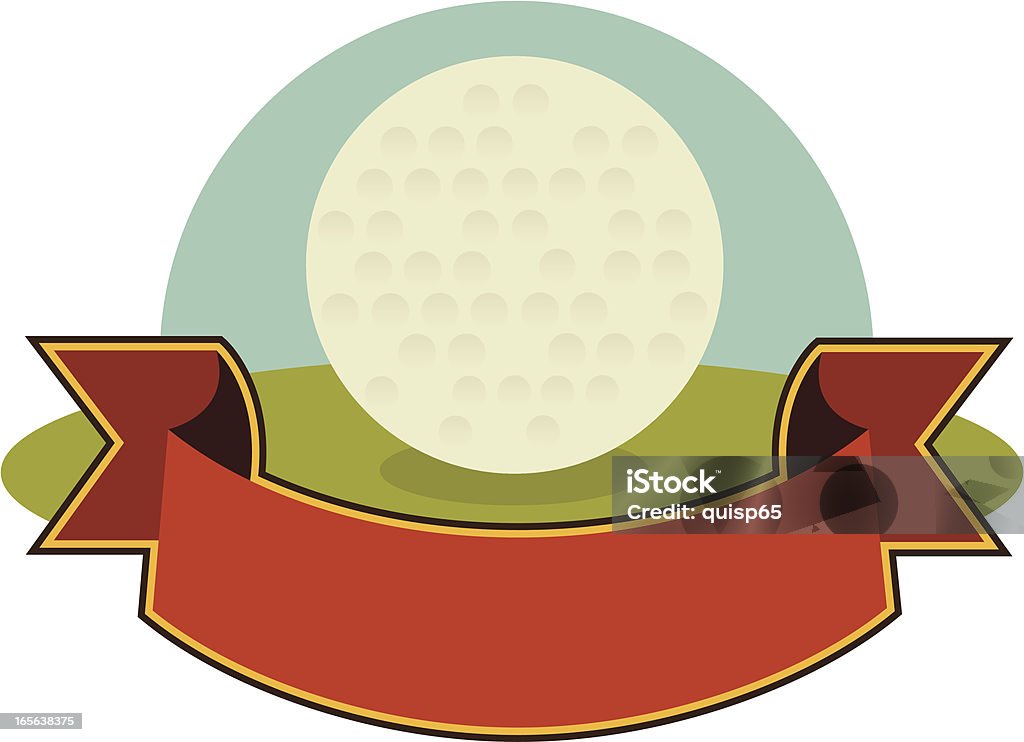 Pelota de Golf Banner - arte vectorial de Deporte libre de derechos