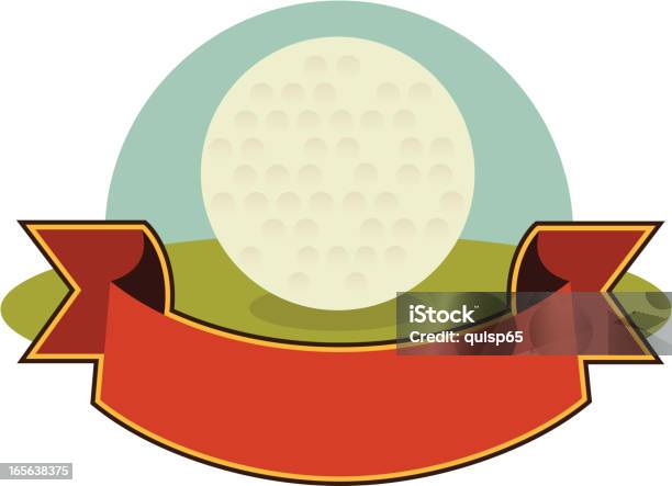 Ilustración de Pelota De Golf Banner y más Vectores Libres de Derechos de Deporte - Deporte, Elemento de diseño, Escudo de armas