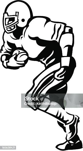 サッカー選手ランニングバックにボール - アメフト選手のベクターアート素材や画像を多数ご用意 - アメフト選手, アメフトボール, アメリカンフットボール