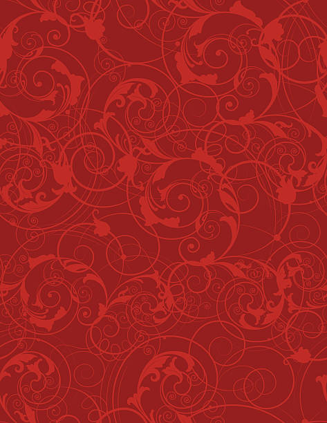 Seamless Spring Scroll Background Christmas Wallpaper vector art illustration
