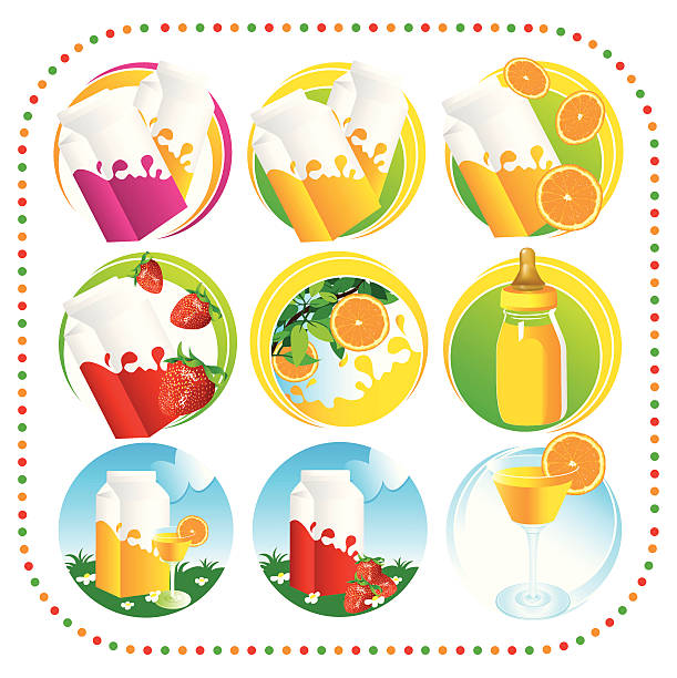 fruit juice fruit juice, illustration, vector,orange juice, strawberry  chandler strawberry stock illustrations