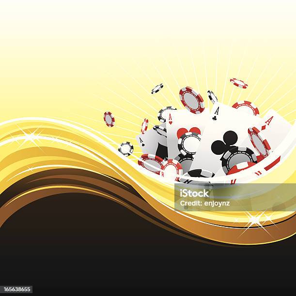 골든 카시노 배경기술 겜블링 칩에 대한 스톡 벡터 아트 및 기타 이미지 - 겜블링 칩, 금-금속, 금색