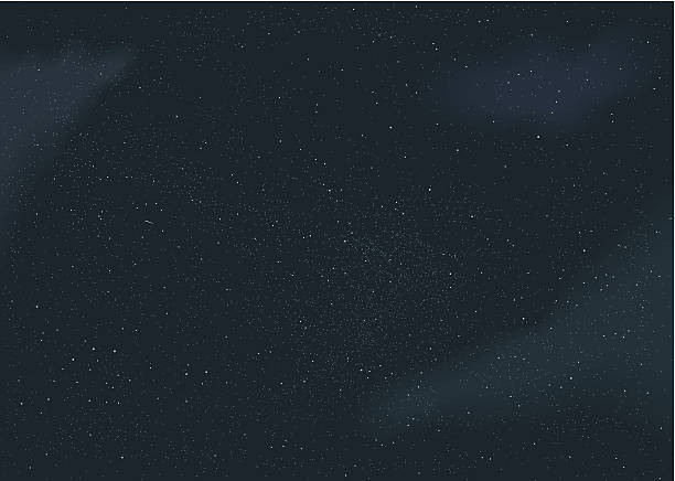 Space Night sky background with 8,853 stars and no gradient meshes nebula illustrations stock illustrations