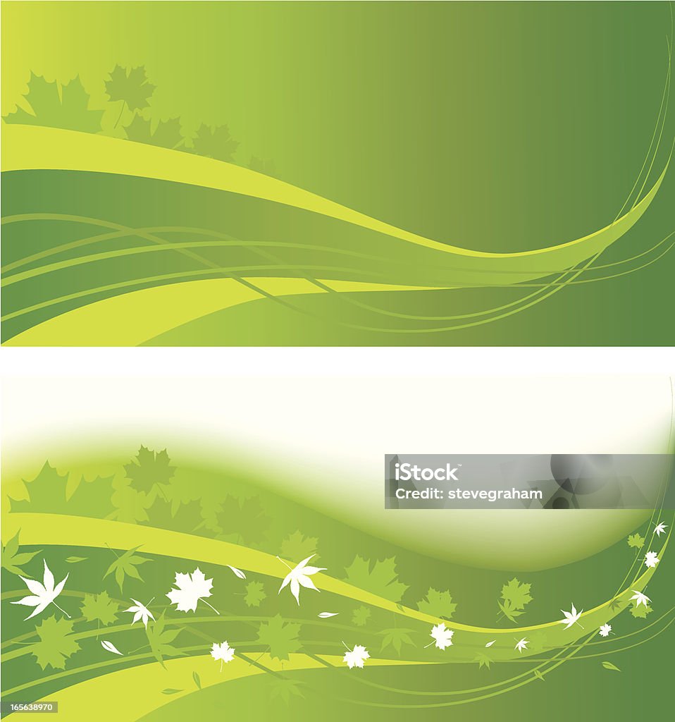 Zielone liście tle - Grafika wektorowa royalty-free (Grafika wektorowa)