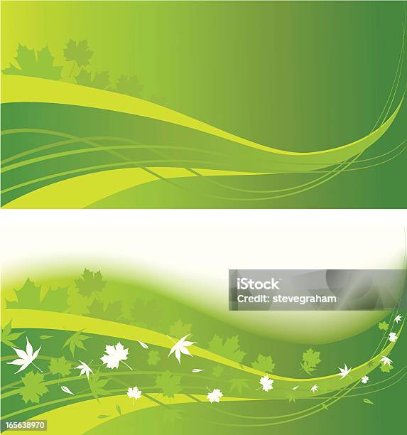 Zielone Liście Tle - Stockowe grafiki wektorowe i więcej obrazów Grafika wektorowa - Grafika wektorowa, Ilustracja, Liść