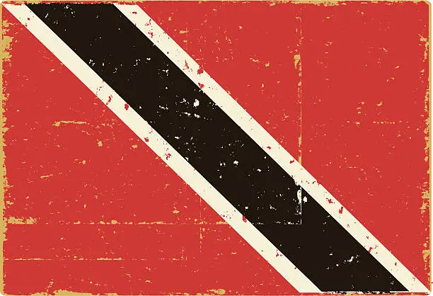 Vector illustration of Trinidad and Tobago Flag