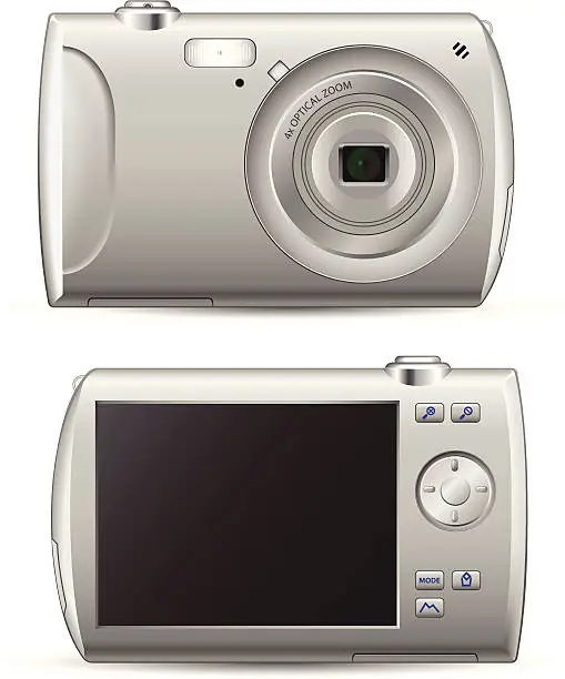 Vector illustration of Compact camera