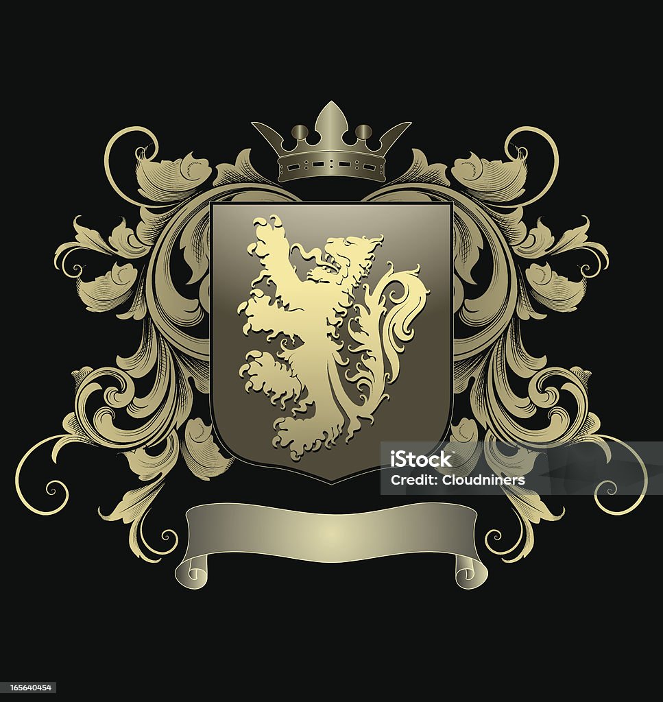 Lion Shield - Lizenzfrei Königshaus Vektorgrafik