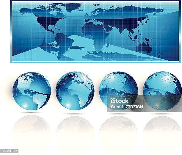 World Reflection Global Reflection Stock Illustration - Download Image Now - Africa ...