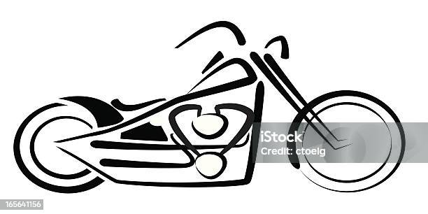 チョッパモーターバイク - オートバイのベクターアート素材や画像を多数ご用意 - オートバイ, イラストレーション, エンジン