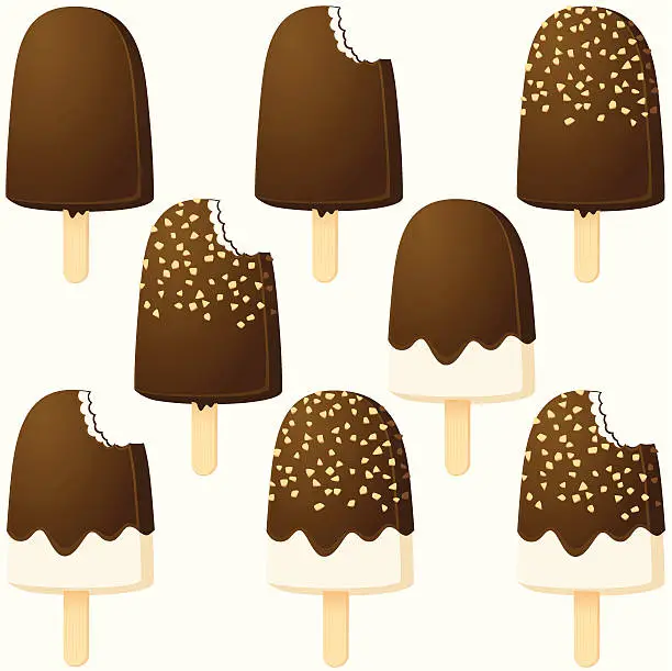 Vector illustration of Ice Cream Bars