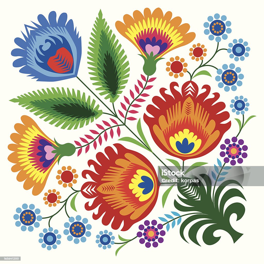 Bunch of flowers - Lizenzfrei Abstrakt Vektorgrafik