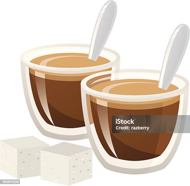 Espresso Zdjęcia - Stockowe grafiki wektorowe i więcej obrazów Bez ludzi - Bez ludzi, Clip Art, Cukier