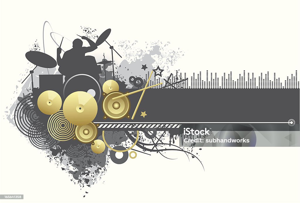 Элемент дизайна музыки тематические - Векторная графика Барабан роялти-фри