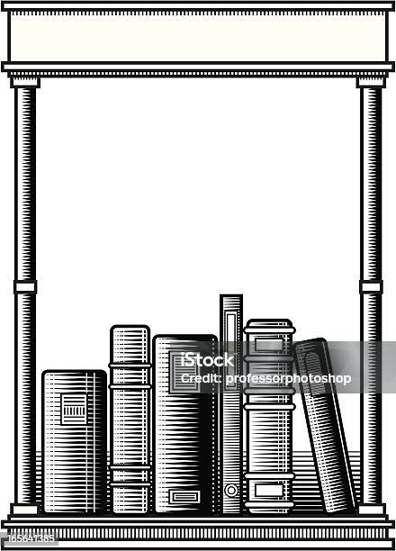 Woodcut Bookplate Stock Illustration - Download Image Now - Book, Old-fashioned, Woodcut