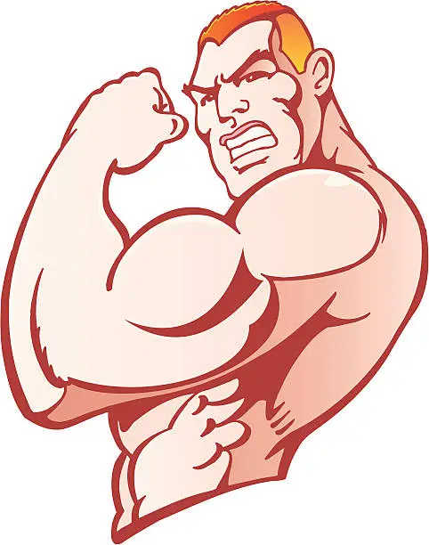 Vector illustration of Bodybuilder