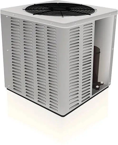 Vector illustration of Air Conditioner unit repair