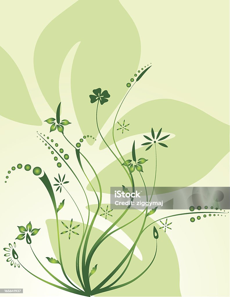 Composition florale - clipart vectoriel de Abstrait libre de droits