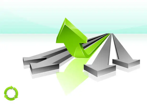 Vector illustration of Go Green