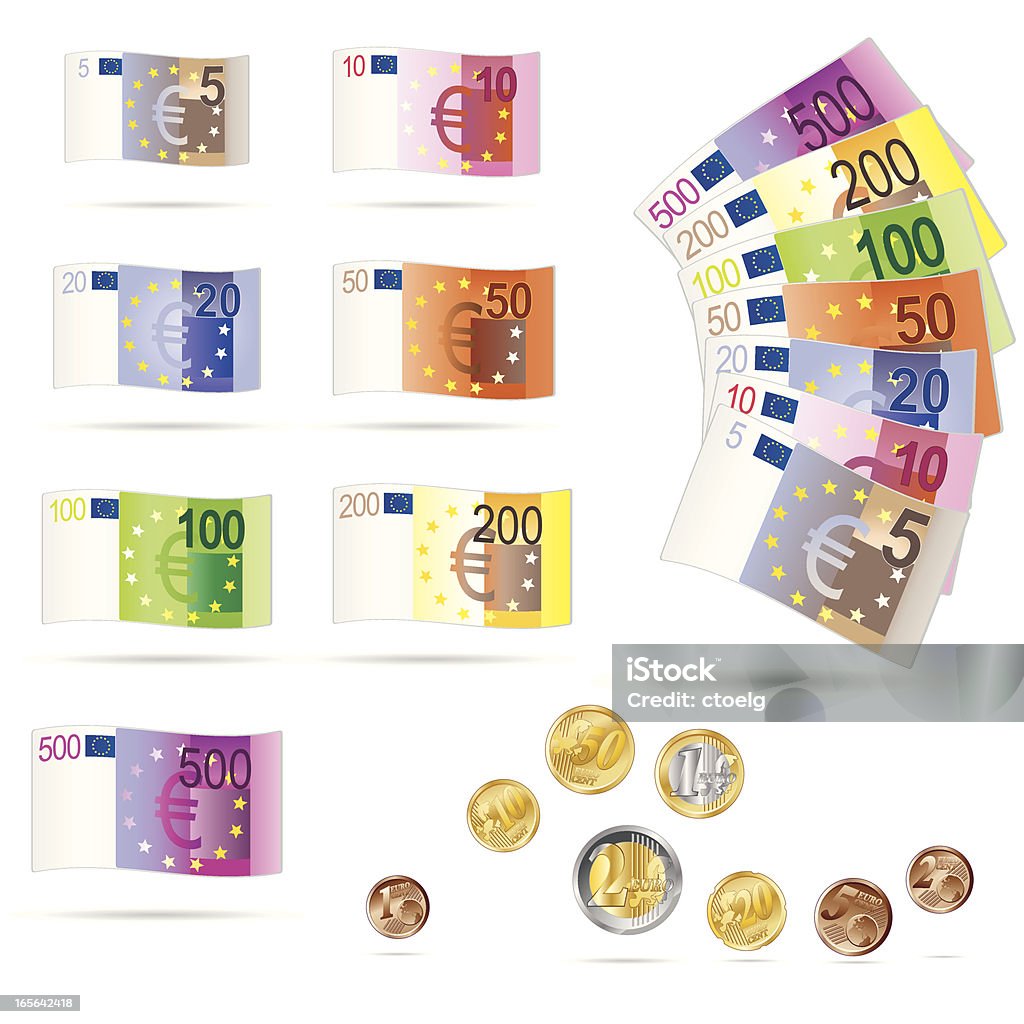 Money - Lizenzfrei EU-Währung Vektorgrafik