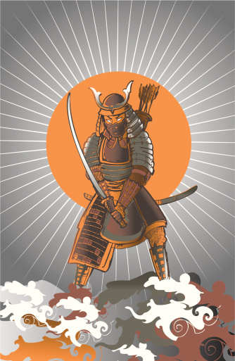 japanese samurai warrior sketch