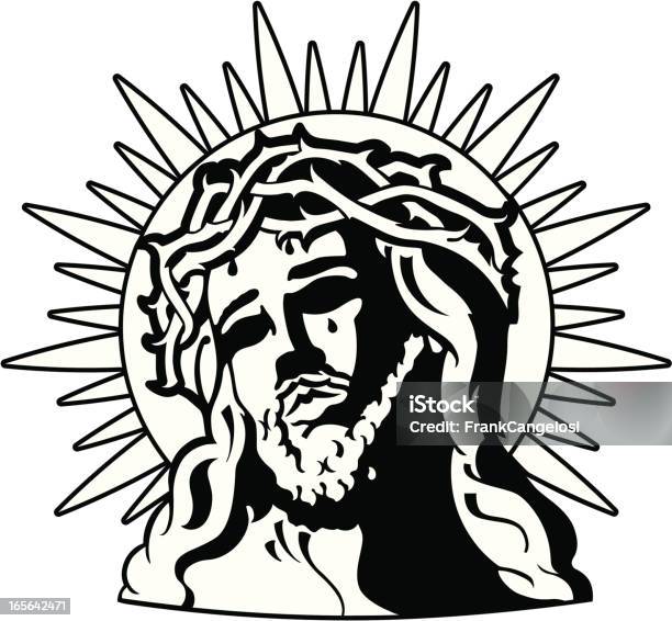 Head Of Christ Stock Illustration - Download Image Now - Halo - Symbol, Christianity, Concepts