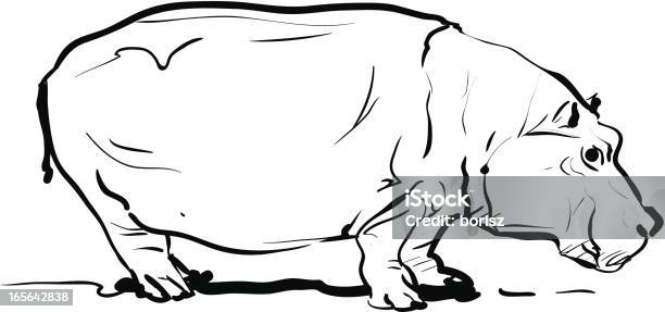 Hippopotamus Stock Illustration - Download Image Now - Animal, Cartoon, Clip Art