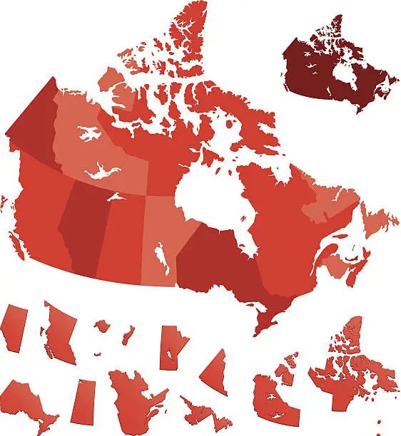 Vector illustration of Canada