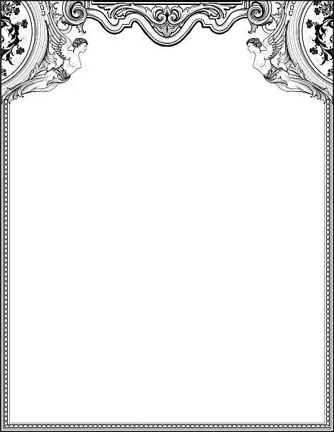 Vector illustration of Angel Stationery