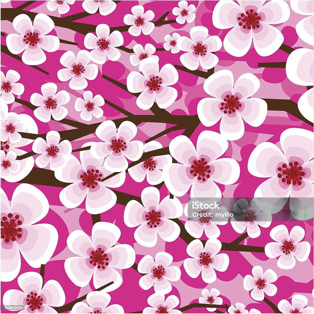 Fleur de cerisier - clipart vectoriel de Fleur de cerisier libre de droits