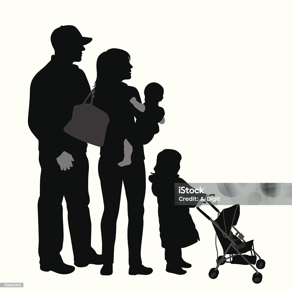 Family Icon Vector Silhouette A-Digit Father stock vector