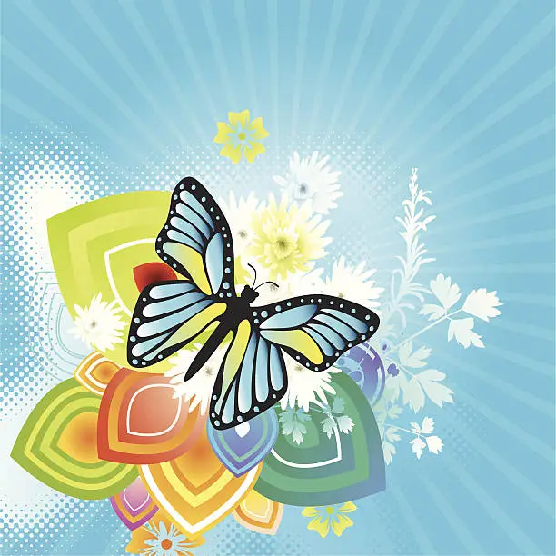 Vector illustration of Butterfly Abstract Graphic