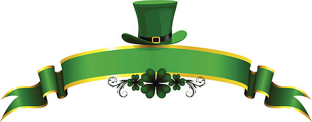 st. patricks day-banner - irish culture st patricks day backgrounds good luck charm stock-grafiken, -clipart, -cartoons und -symbole