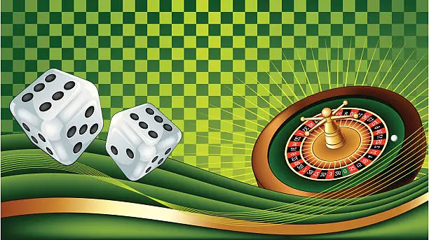 Vector illustration of Gambling background
