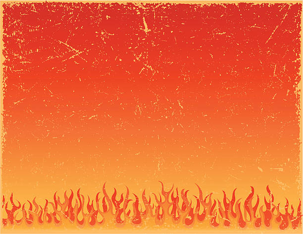 Worn fire background vector art illustration