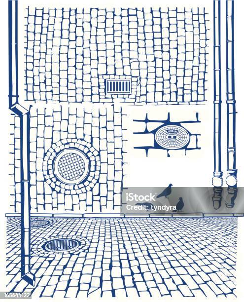 Ralos Cobbles - Arte vetorial de stock e mais imagens de Paralelepípedo - Paralelepípedo, Texturizado, Tijolo - Material de Construção