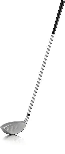 Vector illustration of A golf club on a white background