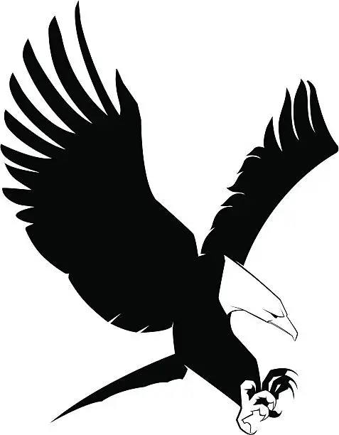 Vector illustration of Soon Eagle