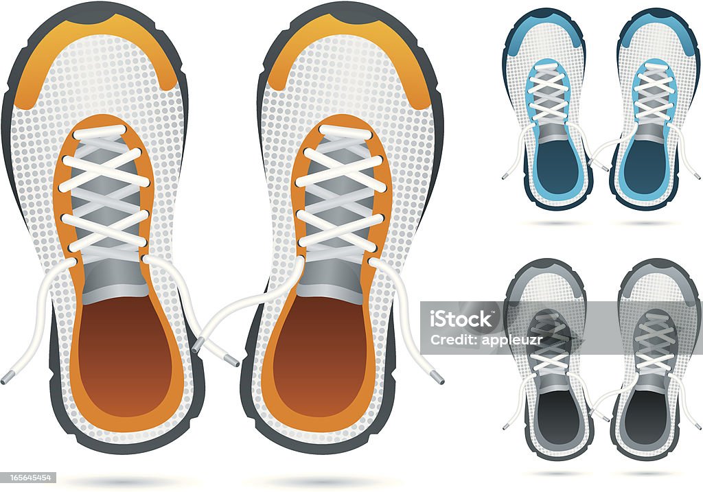 Scarpe da Running - arte vettoriale royalty-free di Scarpe da ginnastica