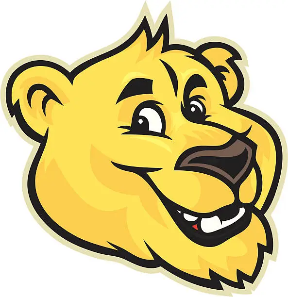 Vector illustration of Cougar Mascot Head